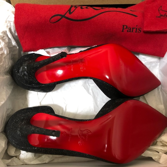 Brand new Christian Louboutin Iriza 100 Flinstar Pump Heels EU 40 | US 10 - Picture 3 of 6